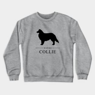 Collie Black Silhouette Crewneck Sweatshirt